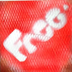 ‘Free’ Marksman Series: Orange and White Mixed Media Art with Bold Typography